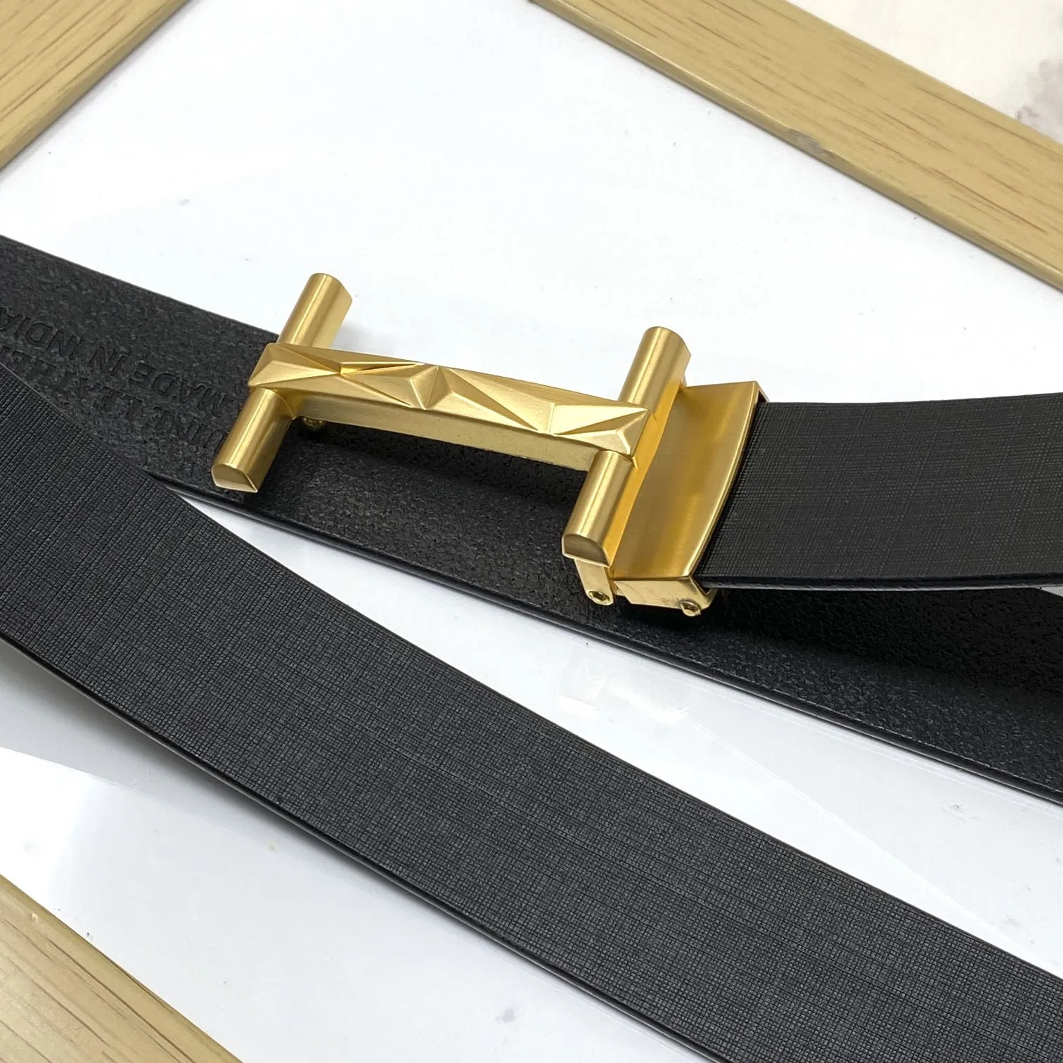 New Arrival H- Pattern Formal and Casual Leather Strap Belt-JonasParamount