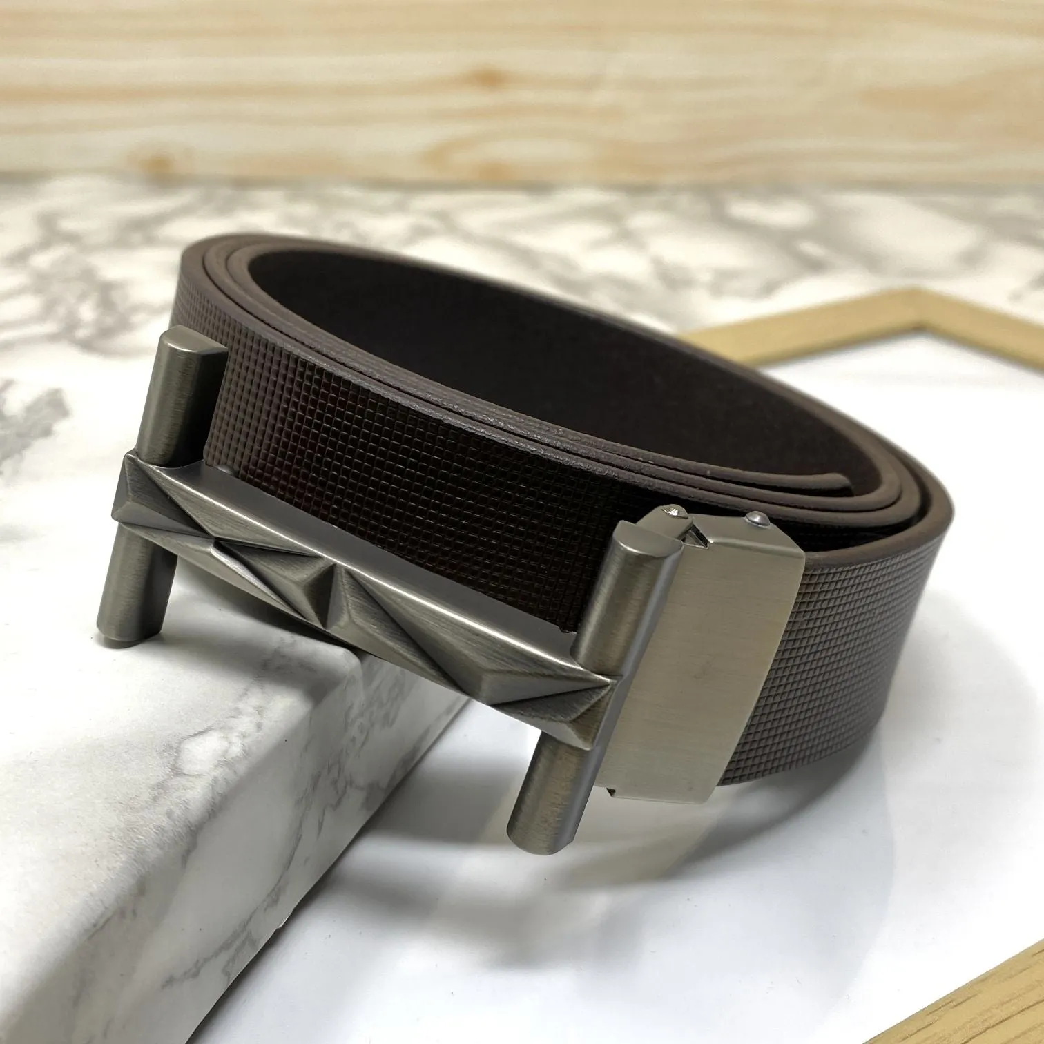 New Arrival H- Pattern Formal and Casual Leather Strap Belt-JonasParamount