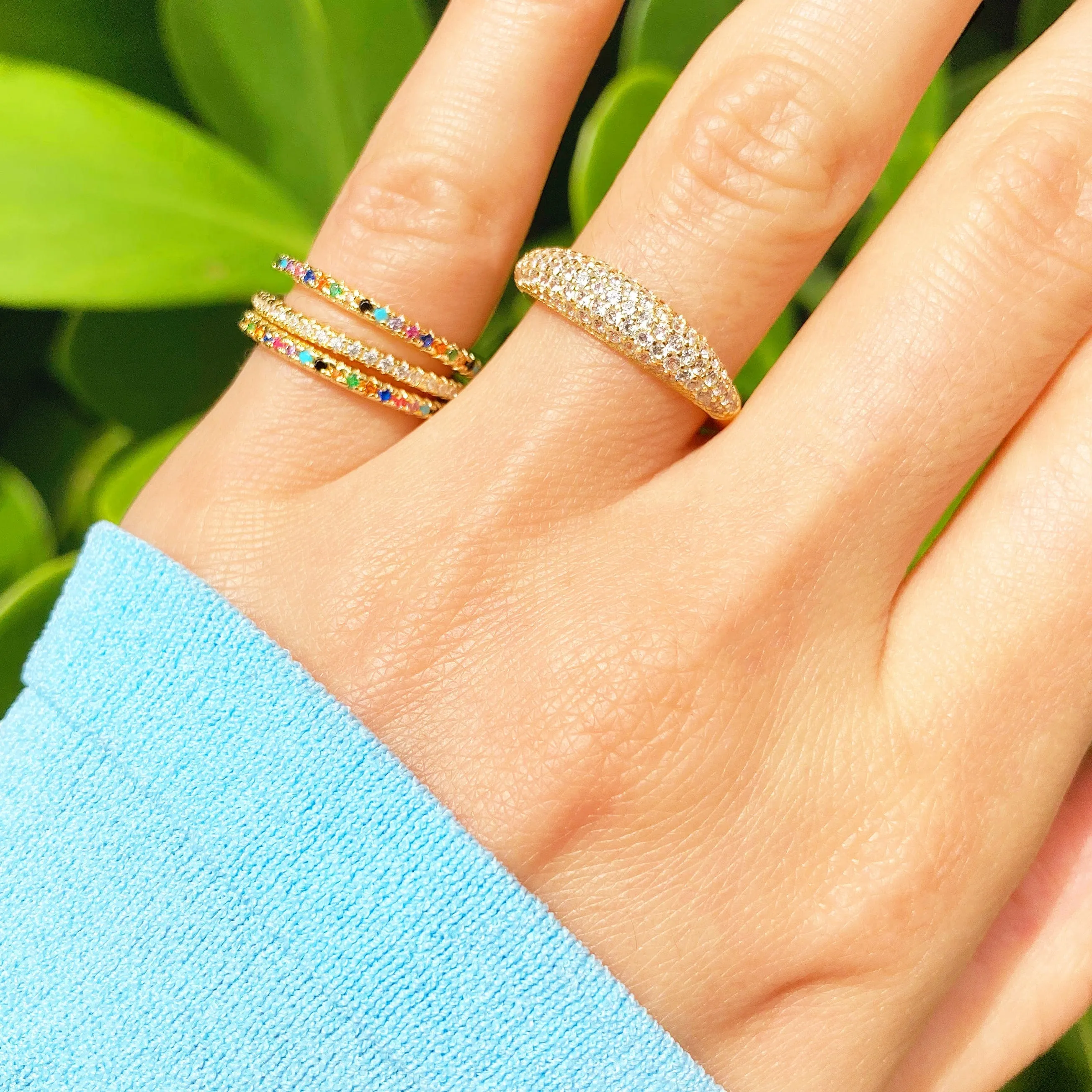 On Thin Ice | Rainbow Pinky Ring