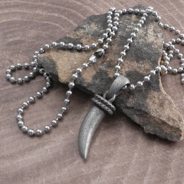 Saber Tooth Pendant on Chain