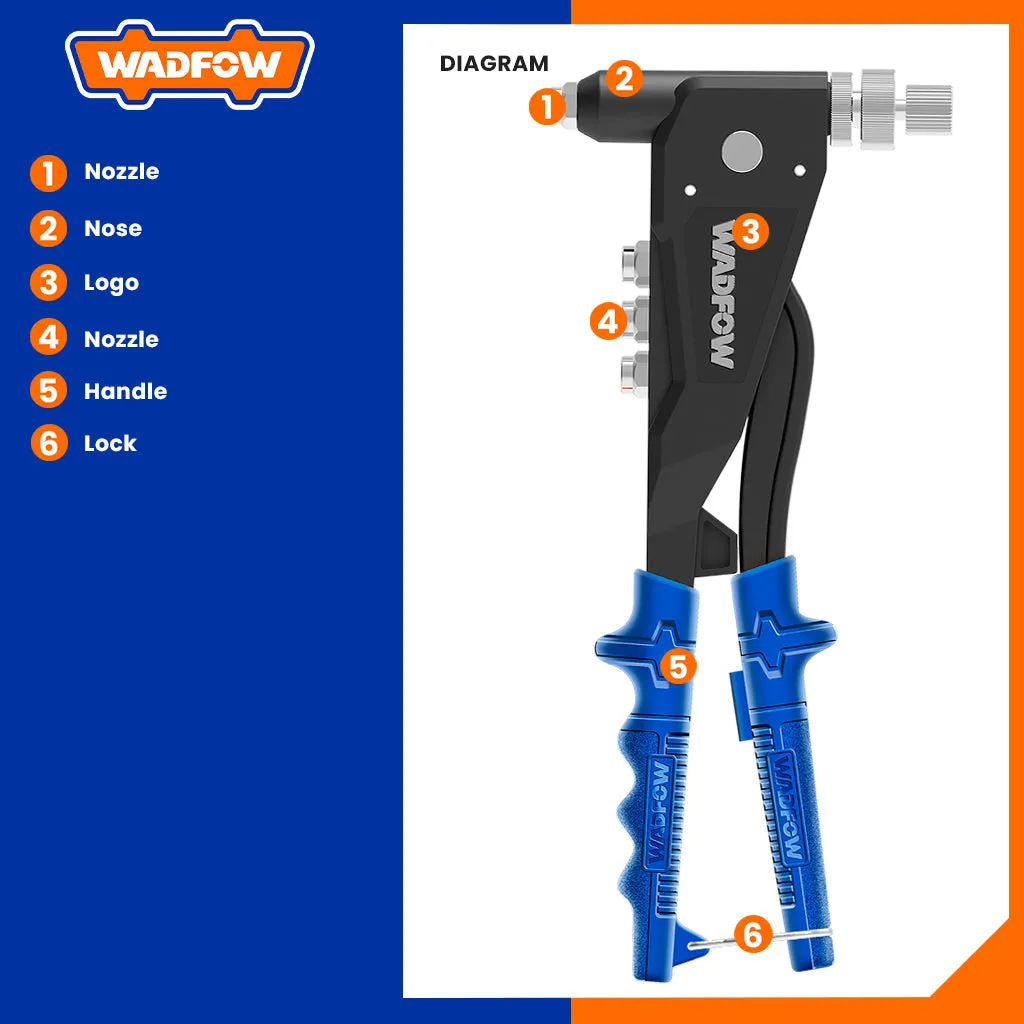 Set of 4pcs Rivet Nut Gun Kit 10.5inches WHR5710