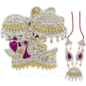 Sparkling Umbrella - Deity Crown and Necklace Set