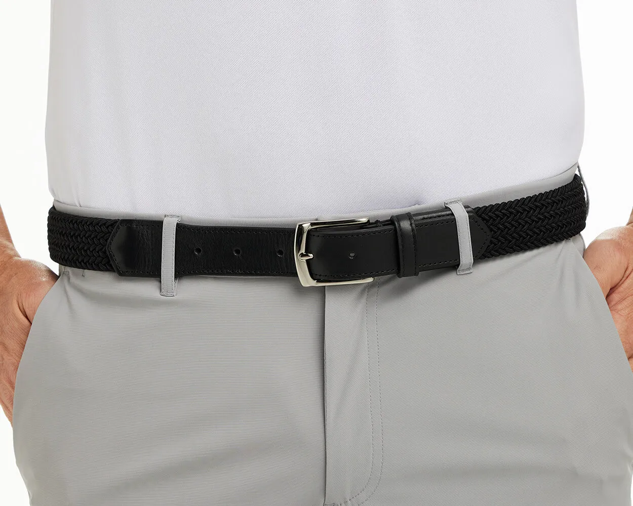 The Fischer Belt: Black - Black Leather