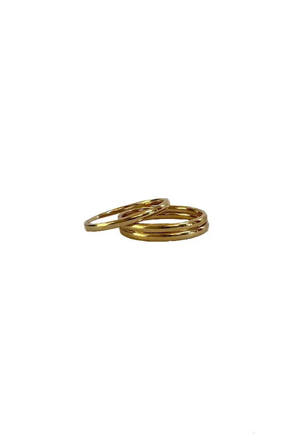 Thin Gold Band Stacking Ring