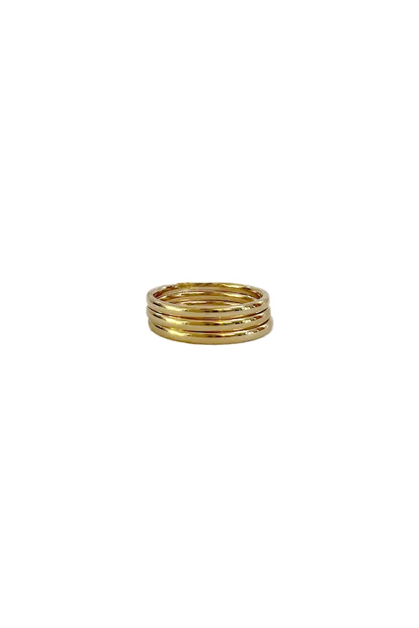 Thin Gold Band Stacking Ring