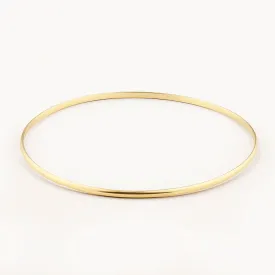 Thin Plain Bangle in 10k Gold