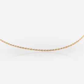 Thin Rope Gold Vermeil Chain