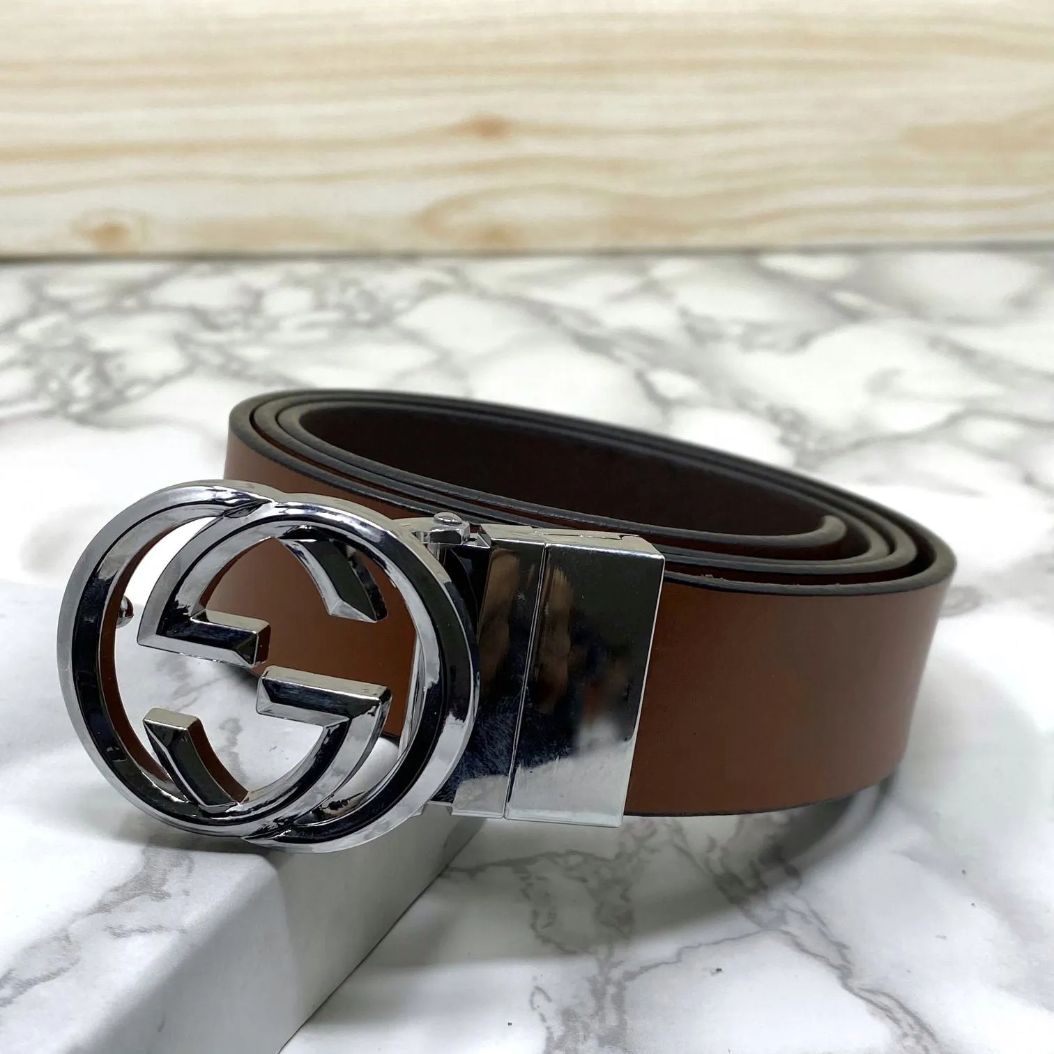 Trendy Round Leather Strap Belt For Men-JonasParamount