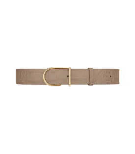 Umi Belt - Taupe Croco Print